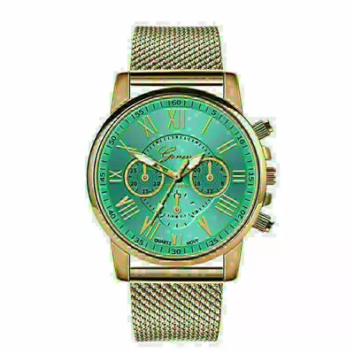 Women's Fashion Silicone Mesh Belt Strap Analog Quartz Casual Wrist Watch • $7.71