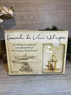 Leonardo Da Vinci Aerial Screw Helicopter Flying Machine Kit Pathfinders NIB • $19.99