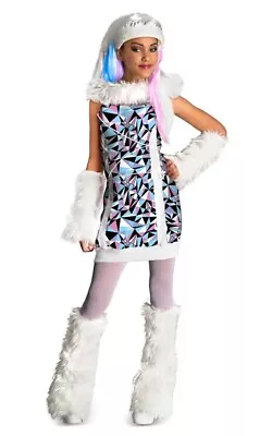 Monster High Abbey Bominable Girls Child Fancy Dress Halloween Costume • $42.74