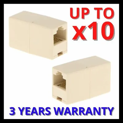 $4.89 • Buy NEW RJ45 Coupler Cat5e Cat6 Ethernet Cable Extender Joiner LAN Connector Adapter