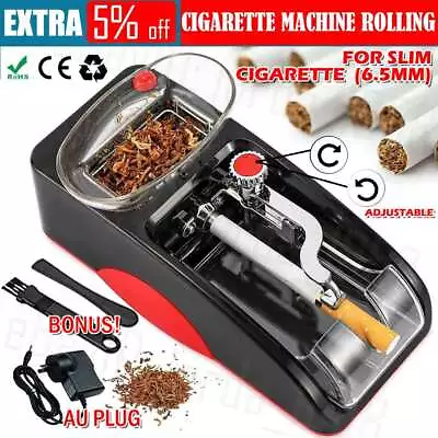 Ultra Slim 6.5mm Automatic Cigarette Machine Electric Maker  Rolling Tobacco • $19.25