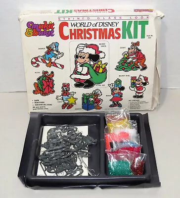 Makit & Bakit World Of Disney Christmas Kit Stained Glass Ornaments UNUSED *READ • $49.99