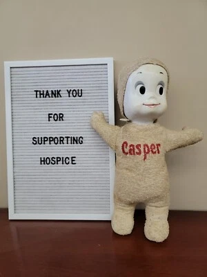 $49 • Buy Vtg 1960s MATTEL Casper The Friendly Ghost Talking Doll Pull String 15” Harvey