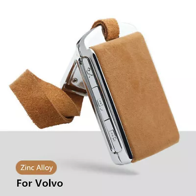 Suede Leather Metal Car Key Fob Cover Case For Volvo XC40 XC60 S90 V90 2017 2018 • $26.50