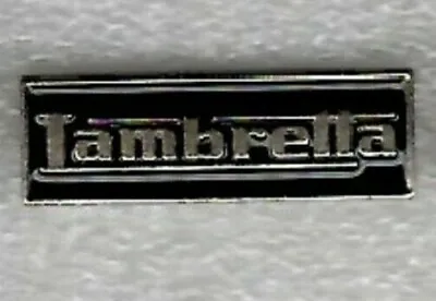 Lambretta Pin Badge. Black And Silver Bar Design. Metal. Enamel. Scooters Mods • £1.60