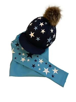 Cross Country Colours Base Layer/Silk Navy/Sky/White With Scattered Stars • £49.28