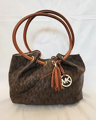 Women's Brown Michael KORS Astor Hobo Purse Handbag • $49.99