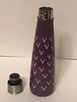 SIP BY SWELL Reindeer Themed Stainless Steel Thermal Bottle 15 Oz / 450 Ml • $10.99