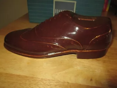 Vtg HANOVER SHOE CO. PA Brown Wing Tip  Bank W/ Original Shoe Box RARE! • $9.99