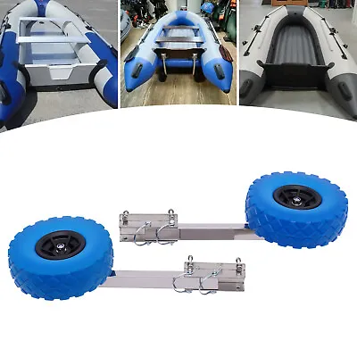 Boat Transom Launching Dolly Wheel Inflatable Kayak Yacht Stainless Beach Moves  • $60.80