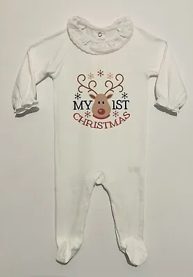 Baby’s First Christmas Baby Grow / My First Christmas 🎅/handmade By Me • £9.99