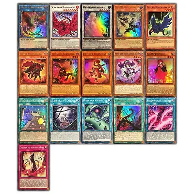 Yugioh! Black Rose Dragon Deck - 16 Cards - Akiza Izinski • £15.40