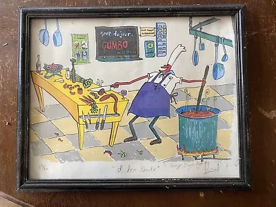 Matt Rinard  I Love Gumbo  New Orleans Art Signed Numbered Lithograph • $125