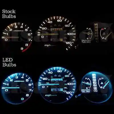 Dash Instrument Cluster Gauge AQUA BLUE LED LIGHTS KIT Fits 92-95 Honda Civic EG • $11.99