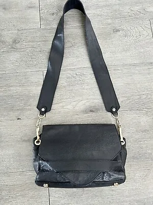& OTHER STORIES Black Leather Handbag Bubble Bag Cross Body Crossbody • $59.99