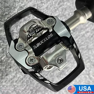 BUCKLOS SPD Clipless Pedal MTB Mountain Bike Clip In Dual Sided Pedal Fit M8020 • $9.90