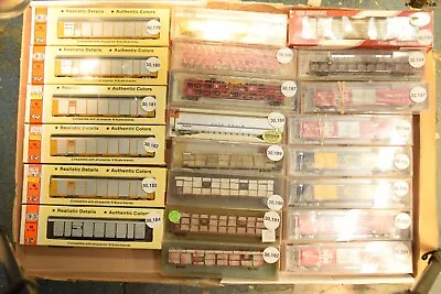 N Scale AUTO RACK AND BOX CAR UP SP SF CO ATSF AMTK B&O  Cars Sold Individually • $24.95