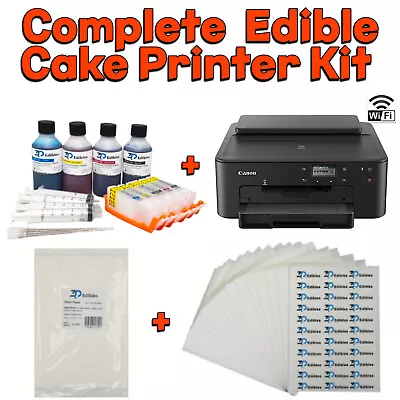 Canon Edible Printer TS705a WIFI Printer Complete Edible Printing Bundle Kit Set • £169.99