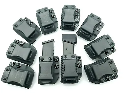 Kydex Holster Fits Glock 9/40 Double Stack Spare Magazine Ambidextrous IWB Black • $18