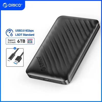 ORICO Hard Drive Enclosure 2.5 USB C To SATA III External HDD/SSD Caddy Case • £4.59