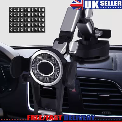 Car Phone Holder GPS Mount 360° Rotatable Suction Dashboard Windscreen Support • £6.99