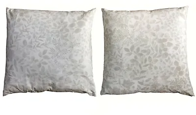 MARIMEKKO Cotton Pillow Covers 22  Grey Leaf Print Ishimoto  OIKOTIE  Set Of 2 • $79