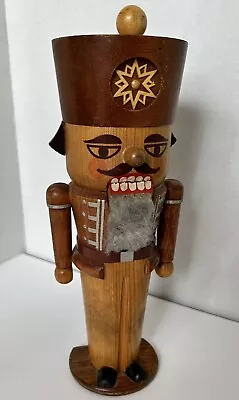 Vintage 11  Erzgebirge Richard Glasser Wood Nutcracker German Snowflake Soldier • $29.99