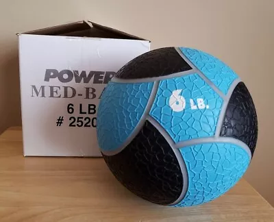 6 LB Medicine Ball By Power Systems Blue And Black 6 Pounds • $29.99