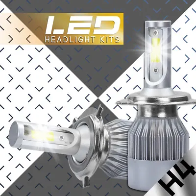 48800LM 488W H6 H4 Hi/Lo LED Motorcycle Headlight Bulb Moto Fog Lamp BA20D 6500K • $16.21
