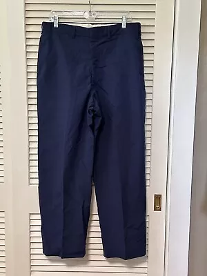 Vtg Military Pants Men's 34 L Blue Tropical Wool Shade 1578 Class 5 Type 1 ‘70s • $14