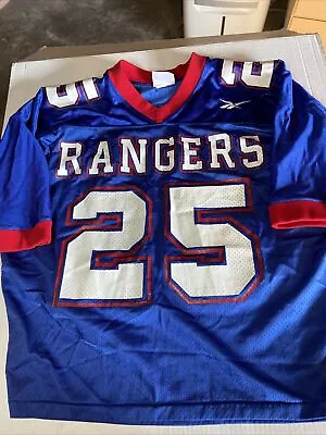 Vintage VTG Reebok Rangers Football Jersey Size Large • $35.99