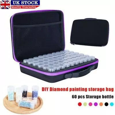 BK Slots Diamond Painting Accessories Storage Box Embroidery Case Nail Art Beads • £23.99