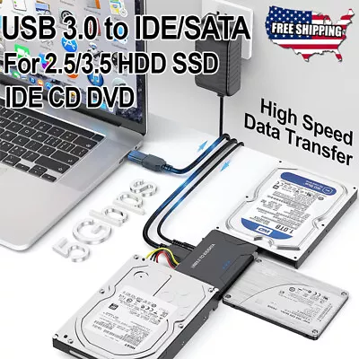 For Ultra Recovery Converter USB 3.0 To SATA/IDE Hard-drive Disk Adapter Cable • $20.88