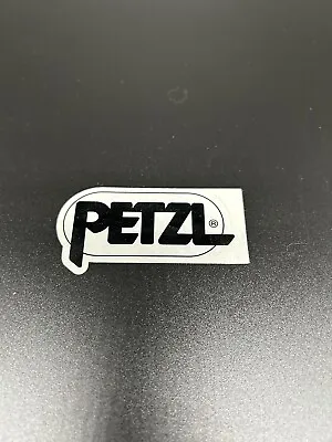 PETZL Black Letters Clear Background 3” Stickers Decal Rock Climbing Rope Access • $3.99