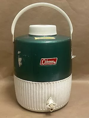 $29 • Buy Vintage Green Coleman 2 Gallon Water Jug Cooler