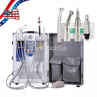 Mobile Dental Portable Delivery Unit Rolling Case Air Compressor/Handpiece Kit • $28.14