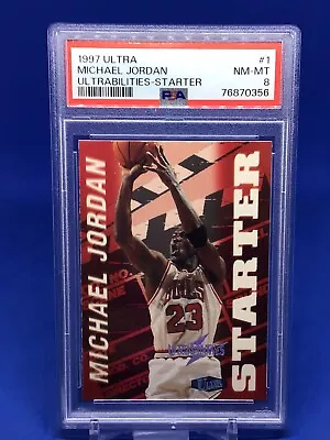 1997-98 Fleer Ultra Michael Jordan Ultrabilities Starter PSA 8 Insert SP Bulls • $49.99