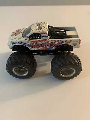 Hot Wheels Monster Jam Truck 1/64 Diecast Metal Madusa MAD USA White • $15