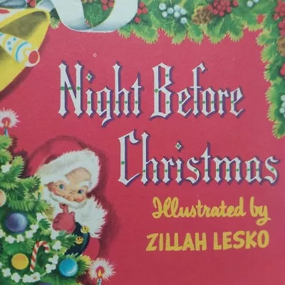 The Night Before Christmas Whitman Tell-A-Tale Book Christmas Vintage 1953 Santa • $18.22