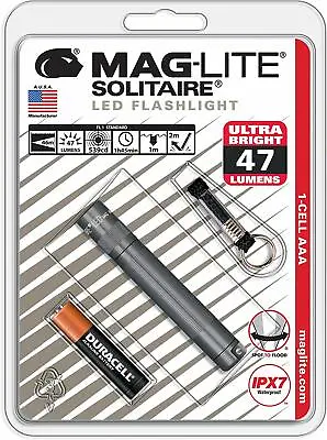 NEW Maglite LED Solitaire Gray 1 Cell AAA Flashlight SJ3A096 • $22.56