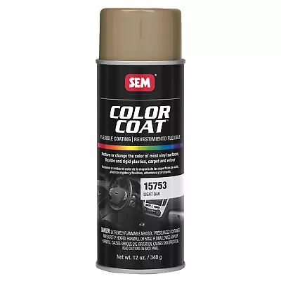 SEM Color Coat Light Oak Vinyl Spray Auto Paint 12 Oz. SEM 15753 • $14.99