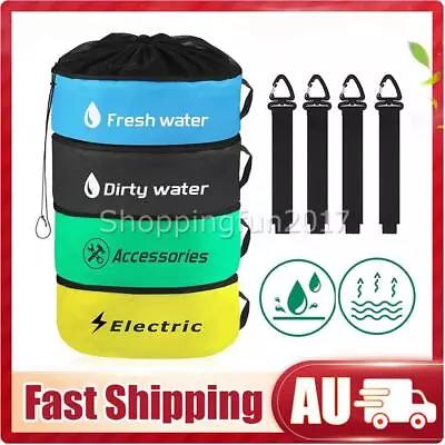 4x RV Hose Storage Bag Caravan Camping Cable Cords Camper Accessories New • $30.45