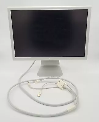 Untested Apple A1081 Cinema Display Widescreen LCD Monitor With Some Cables • $62.98