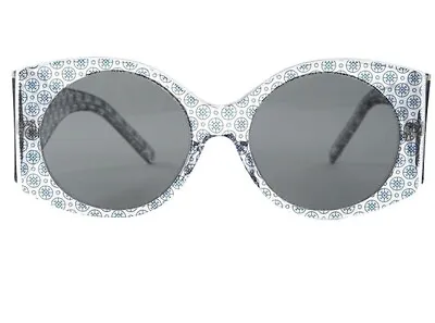 Stella McCartney SM4035-2049/87 Clear & Blue Flowers / Grey Tinted Sunglasses  • $72.88