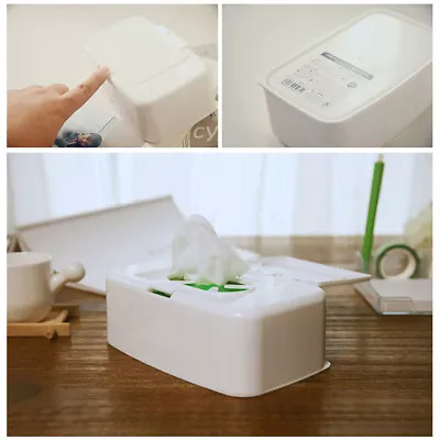 Baby Wet Wipes Dispenser Holder Tissue Storage Box Case With Home Office Lid • $17.89