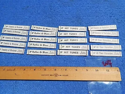 Seeburg Wallbox V3WA V200 Program Holder Record Classification Strips - 20 Each • $12