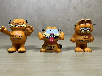 £19.99 • Buy Vintage Bullyland Garfield The Cat PVC Toy Figures 1980s