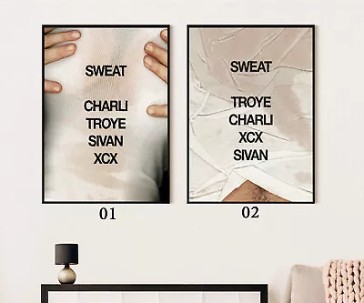 Charli XCX And Troye Sivan New Collaboration Titled SWEAT Poster • $11.98