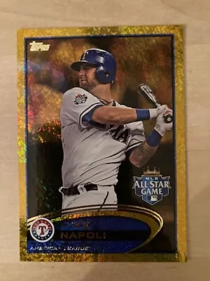 2012 Topps Update Mike Napoli #US177 Gold Sparkle Parallel • $1.49