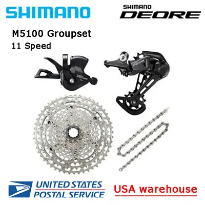 New SHIMANO Deore M5100 11 Speed Drivetrain Groupset 42T/51T MTB • $141.88